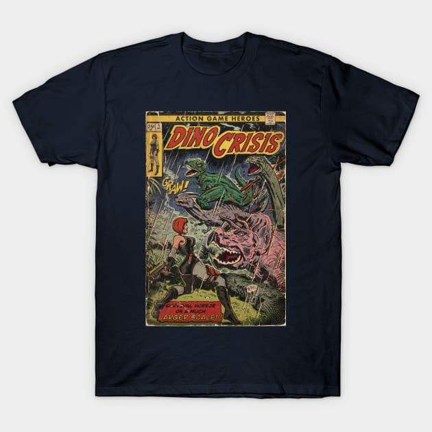 Dino Crisis comic cover fan art T-Shirt by MarkScicluna